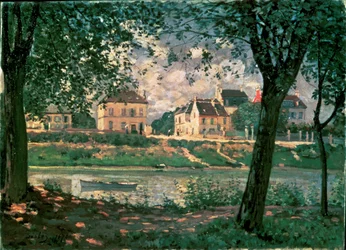 Villaggio sulla Senna (dipinto su tela)