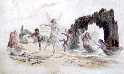 Fate e fauni sulla riva del mare