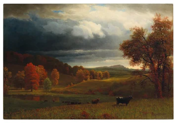 Paesaggio autunnale: i Catskills