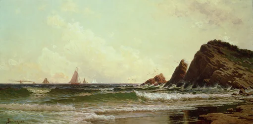 Scogliere a Cape Elizabeth, Porto di Portland, Maine, 1882