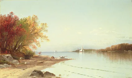 Baia di Narragansett, autunno, Rhode Island