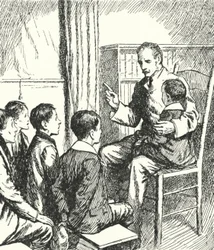 Il generale Charles George Gordon racconta ai ragazzi straccioni di Gravesend storie dalla storia inglese