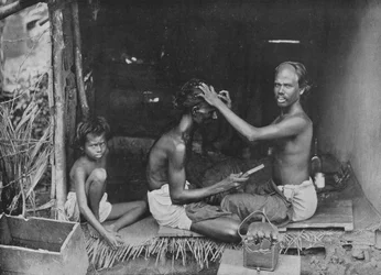 Una rasatura a Ceylon, c1890, 1910