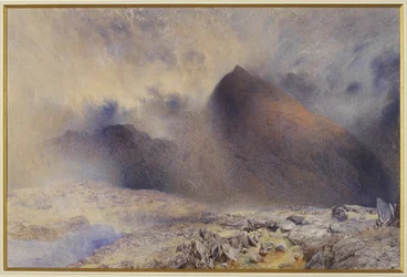 Monte Snowdon attraverso nuvole che si diradano, 1857
