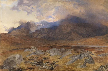 Snowdon dopo una grandinata di aprile