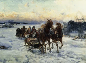 La corsa in slitta