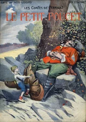 Le Peucet: Racconto di Charles Perrault (1628-1703). Illustrazione di Vaccari e Carrey nella collezione Les beaux tales Nos loisirs ca. 1910. Collezione privata