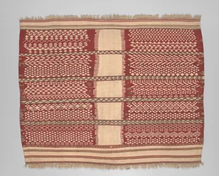 Copertura o mantello cerimoniale da donna (axellal), fine XIX secolo