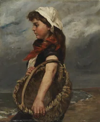 Ragazza con cesto, ca. 1888