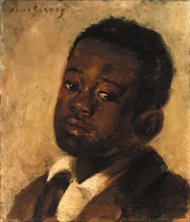Testa di un ragazzo nero, fine XIX-inizio XX secolo.