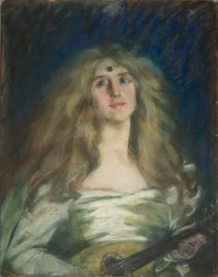 Natalie con il mandolino