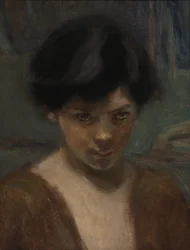 Studio della testa di un ragazzo