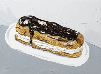 Dipingere un éclair al cioccolato