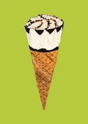 Un rinfrescante cono gelato