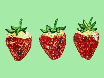 Fragole di un rosso intenso