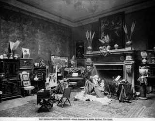 Studio del pittore Tito Conti a Firenze, in Piazza Donatello