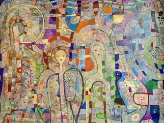 Figure oniriche in mosaico