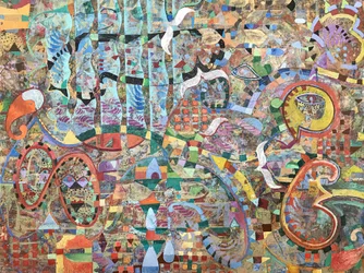 Mosaico astratto e intricato