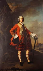 Ritratto di John Campbell, 4° Conte di Loudon, in Uniforme del Suo Reggimento, Conosciuto come Highlanders di Loudon, 1747