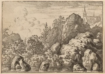 Chiesa su una collina, probabilmente c. 1645-1656