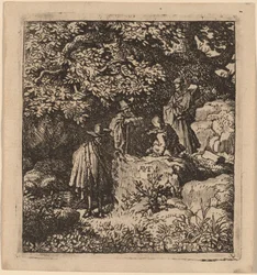 Quattro Figure sotto un Albero