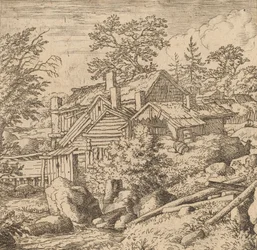 Amleto su un lato della montagna, probabilmente c. 1645-1656