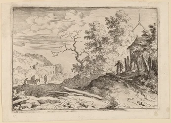 Capanna con i Resti di una Siepe