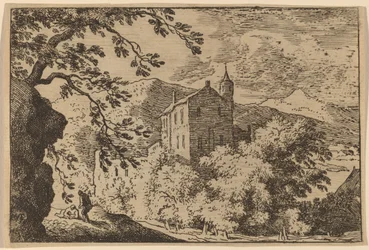 Grande casa con una torretta