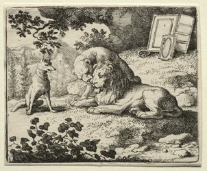 Reynard la Volpe: Reynard Promette Doni al Leone