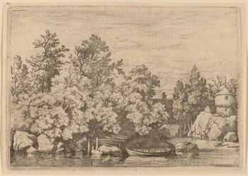 La Diga del Bastone e il Ponte Coperto, probabilmente c. 1645-1656