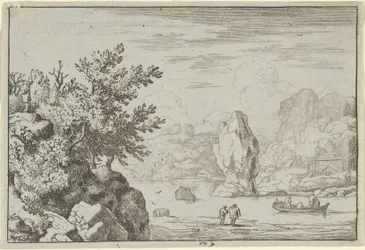 La roccia nel mezzo del fiume