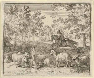 Il pastore a cavallo insegue il cervo, 1650-75