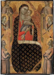 La Vergine Maestosa circondata da sei angeli