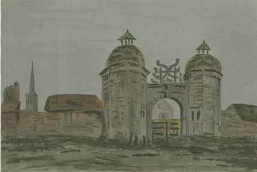 Hamstall Ridware Hall - Portinerie: acquerello, nd [1824-1882]