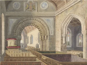 Interno della Chiesa di Longdon