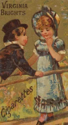 Dalla serie Ragazze e Bambini N64 promuovendo Virginia Brights Cigarettes per Allen &..., 1886
