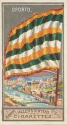 Oporto, dalla serie City Flags N6 per Allen & Ginter Cigarettes Brands, 1887