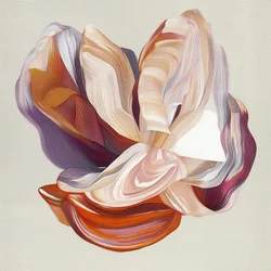 Flusso floreale astratto