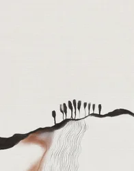 Sentiero astratto sul crinale