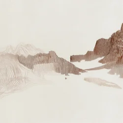 Linee serene di montagna