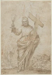Cristo con calice e croce