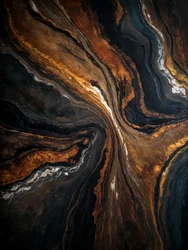 Vortice marmoreo nero e oro