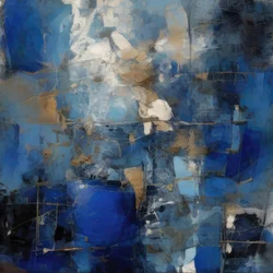 Deep Blue Gold - Astratto