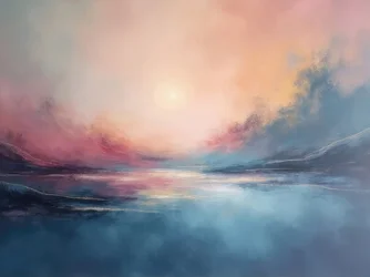 Paesaggio pastello sognante