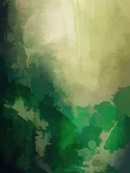 Paesaggio verde etereo