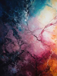 Marmo cosmico dai colori vivaci