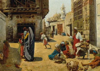 Scena di strada al Cairo