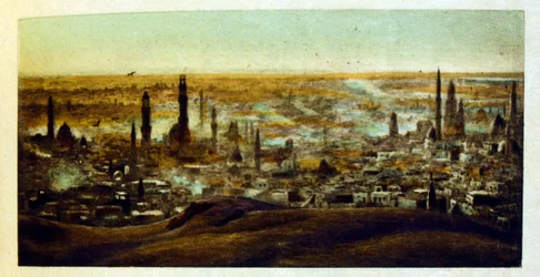 Illustrazione di Dinet da "Miraggi" Scene di vita araba. 1906. Mirages, Scenes De La Vie Arab è stato illustrato da Etienne Dinet con il commento di Silman Ben Ibrahim Bamer. Nasreddine Dinet, nato con il nome di Alphonse-Etienne Dinet (1861-1929), è stato
