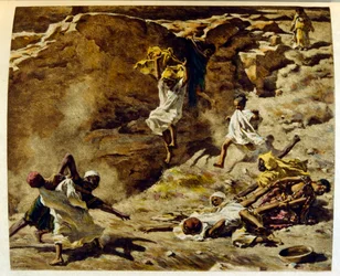 Illustrazione di Dinet da "Miraggi" Scene di vita araba. 1906. Mirages, Scenes De La Vie Arab è stato illustrato da Etienne Dinet con il commento di Silman Ben Ibrahim Bamer. Nasreddine Dinet, nato con il nome di Alphonse-Etienne Dinet (1861-1929), è stato
