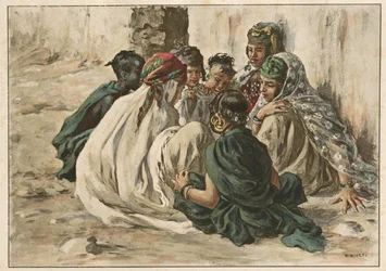 Giochi di bambine a Laghouat, 1899